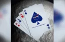 NASA HOLOGRAPHIC FOIL "MEATBALL" LOGO PLAYING CARDS – Image 3