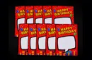 Birthday Silk Surprise REFILL (10 Silks) by PlayTime Magic DEFMA (Orange) – Image 1