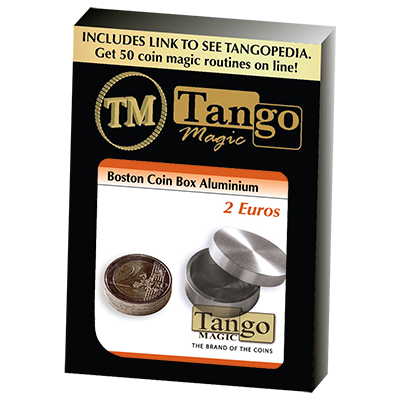Boston Coin Box (2 Euro Aluminum) by Tango -Trick (A0006)