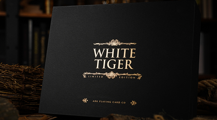 White Tiger Black Gold Box Set by Ark Playing Cards