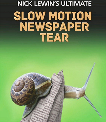 Nick Lewin's Ultimate Slow Motion Newspaper Tear 
