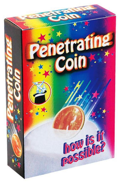 Penetrating coin