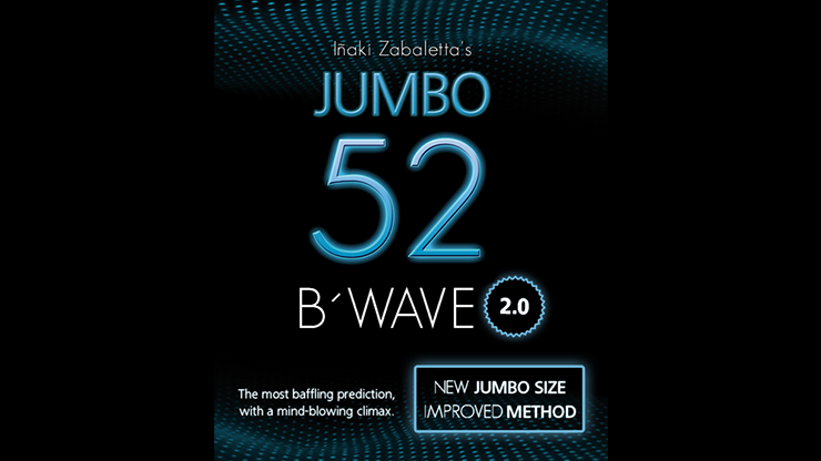52 B Wave Jumbo 2.0 (Gimmicks and Online Instructions) by Vernet Magic