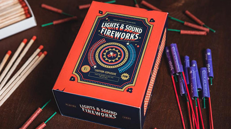 Fireworks (Half-Brick) Playing Cards by Riffle Shuffle