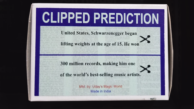 CLIPPED PREDICTION (Schwarzenegger/Elton) by Uday 