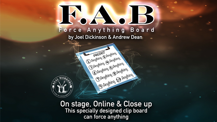 FAB BOARD A4/RED (Gimmicks and Online Instruction) by Joel Dickinson & Andrew Dean