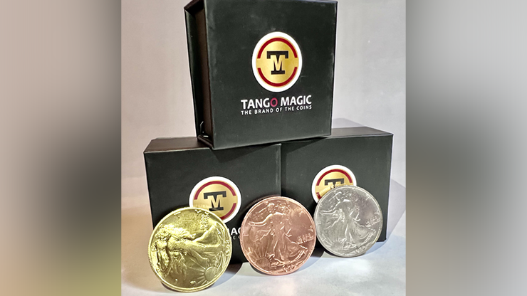 Follow the Silver Walking Liberty (Gimmicks and Online Instructions) by Tango