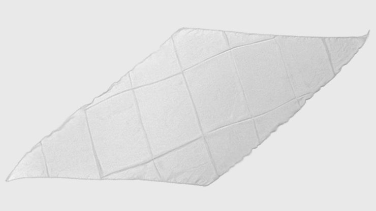Diamond Cut Silk 18 inch (White) by Magic By Gosh - Seidentuch
