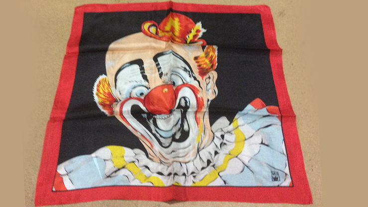 Rice Picture Silk 18" (Circus Clown) by Silk King Studios - Seidentuch