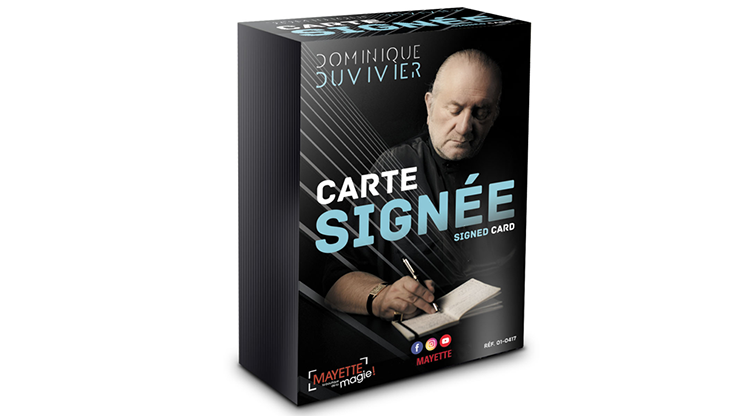 Signed Card (Gimmicks and Online Instructions) by Dominique Duvivier 