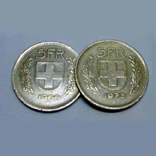 Double Side Coin 5 Francs