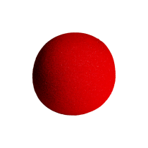 4 inch Professional Sponge Ball Soft (Red) from Magic by Gosh (1 each