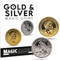 Gold and Silver Coin Magic Illusion