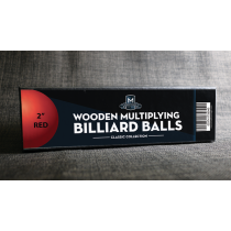 Wooden Billiard Balls (2" Red) by Classic Collections 