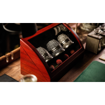 Artisan Engraved Cups and Balls in Display Box by TCC