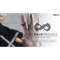 The Halo Project (Silver) Size 10 (Gimmicks and Online Instructions) by Patrick Kun