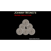 Super Triple Coin QUARTER (with DVD) by Johnny Wong