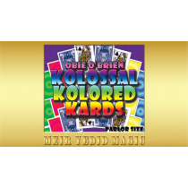 Obie O'Brien Kolossal Kolor Cards Parlor Size (Gimmicks and Online Instructions)