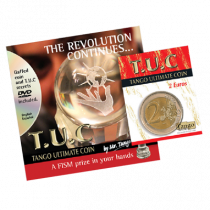 Tango Ultimate Coin (T.U.C.)(E0081)2 Euros with instructional  by Tango - Trick