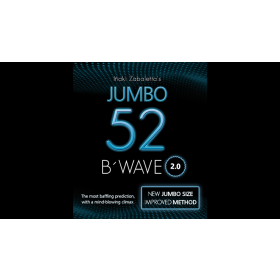 52 B Wave Jumbo 2.0 (Gimmicks and Online Instructions) by Vernet Magic