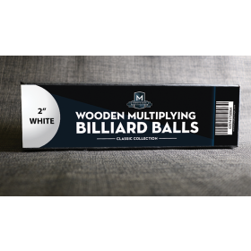 Wooden Billiard Balls (2" White) by Classic Collections 