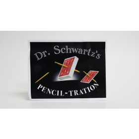 Dr. Schwartz's Pencil-Tration (Gimmicks and Online Instructions) by Martin Schwartz - (Deck color may vary)