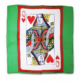 Sitta Card Silk - Green - 45 cm (18 ) - Queen of Hearts