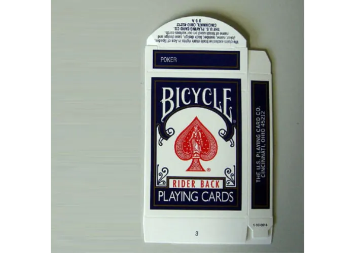Bicycle Box Empty - leere Kartenschachtel blau