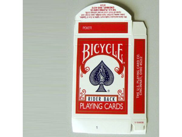 Bicycle Box Empty - Kartenschachtel rot
