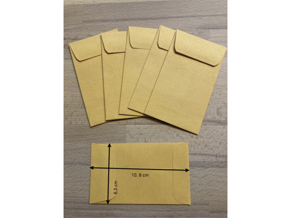 Manila Envelopes (20 Stück) in drei Grössen