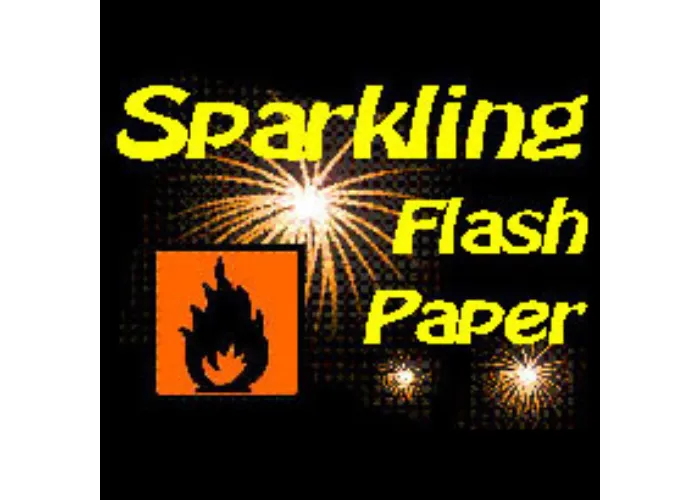Sparkling Flash Paper - Funkelndes Pyro Papier - Panda Magic