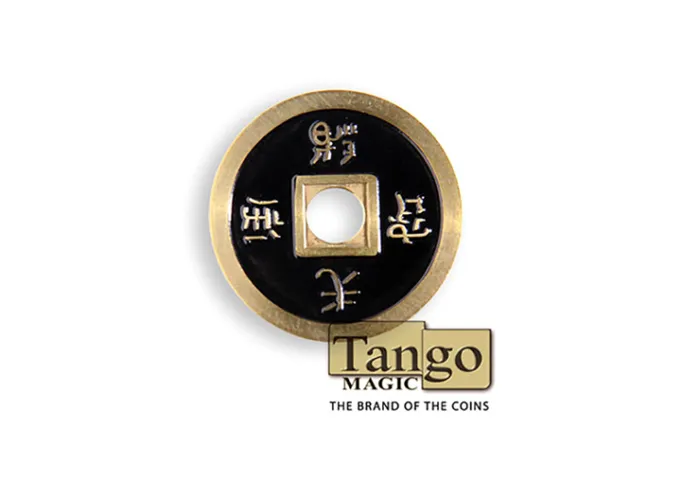 Dollar Size Chinese Coin (Black) by Tango (CH029)