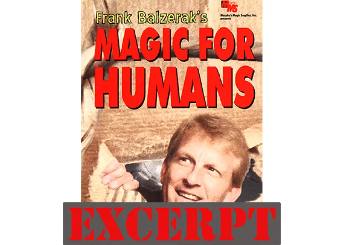 The Puzzle video DOWNLOAD (Excerpt of Magic For Humans by Frank Balzerak - DVD)