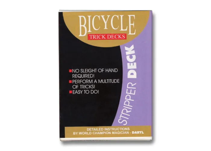 Stripper Deck Bicycle rot by US Playing Card