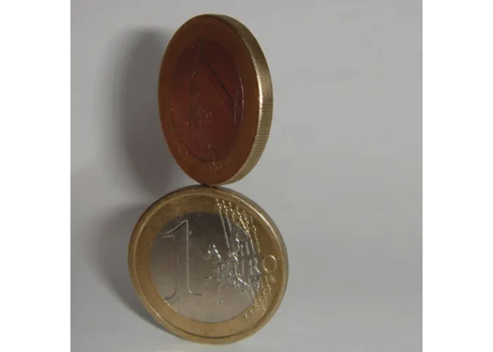 Balancing Coin (1 Euro) by Tango Magic- Trick (E0049)