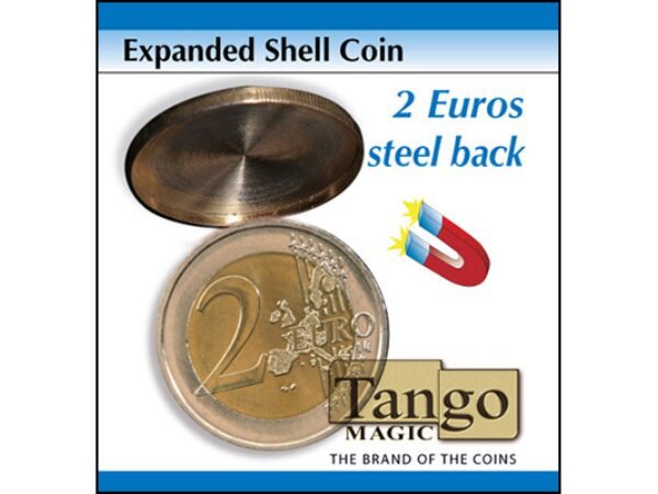 Expanded Shell Coin - (2 Euro, Steel Back) by Tango Magic - Trick (E0065)
