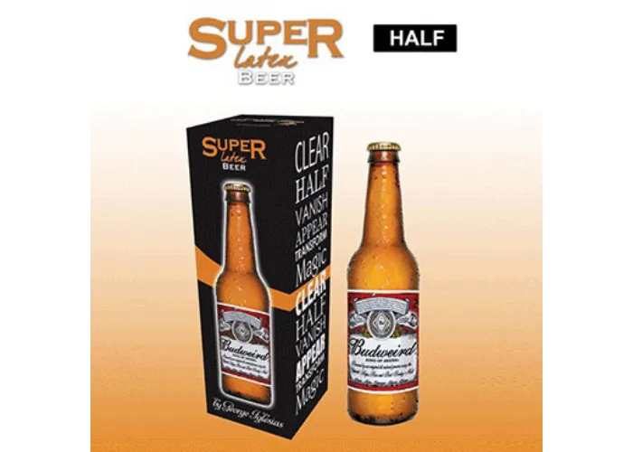 Super Latex Bierflasche  (Halb) braun