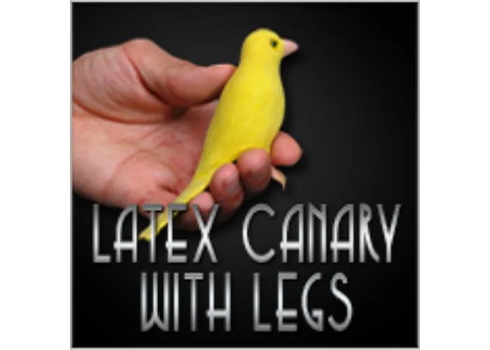 Latex Kanarienvogel mit Füssen