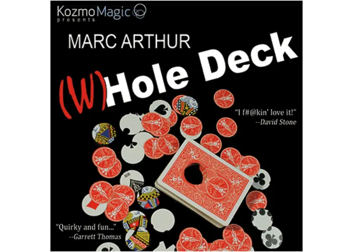 The (W)Hole Deck blau (DVD and Gimmick) by Marc Arthur