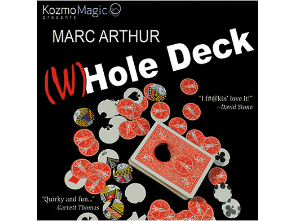 The (W)Hole Deck blau (DVD and Gimmick) by Marc Arthur