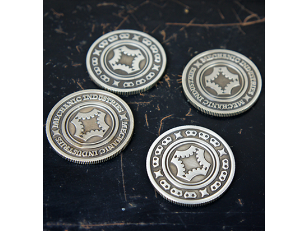 Half Dollar Coin (Gun Metal Grey) by Mechanic Industries - Trick