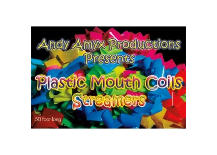 Plastic Mouth Coil (Rainbow) - Plastikmundschlangen