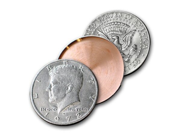 Erweiterte Halfdollar Shellmünze (Kopf) von Johnson Magic