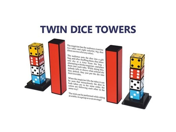 Twin Dice Towers by Joker Magic