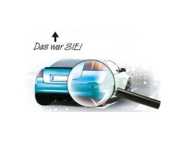 Autoaufkleber "Das war Sie"