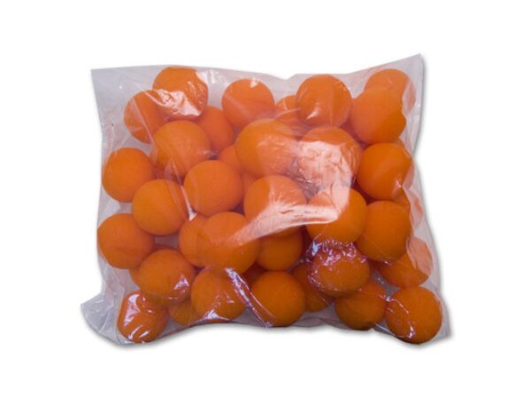 2" Super Soft Sponge Ball (Pack 50 Schwammbälle orange) 5 cm by Gosh