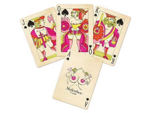 Red Hotcakes Playing Cards by Uusi