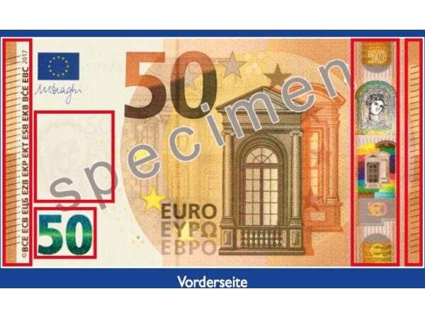 Flash Bill - Pyro Geldscheine (50 Euro) 10 Stück - Panda Magic