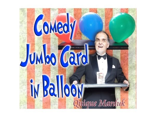 Comedy Card In Balloon by Quique Marduk