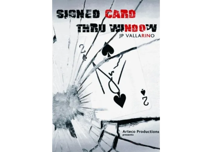 Signed Card thru Window by JP Vallarino